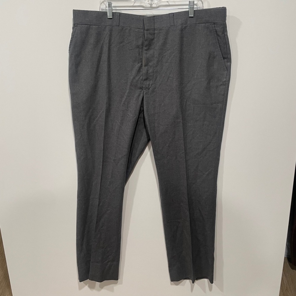 Pendleton‎ Vintage Virgin Wool Men Charcoal Gray Dress Pants Made in USA 41x31